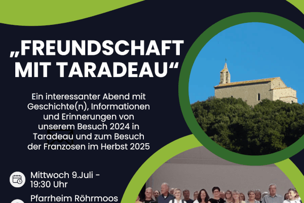 Plakat: Freundschaft mit Taradeau