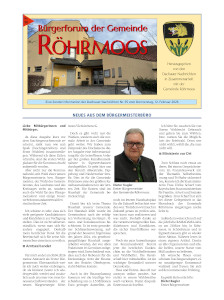 Bürgerforum Röhrmoos vom 12. Februar 2026