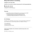 Bürgerinformationsveranstaltung: Windpark Vierkirchner Holz