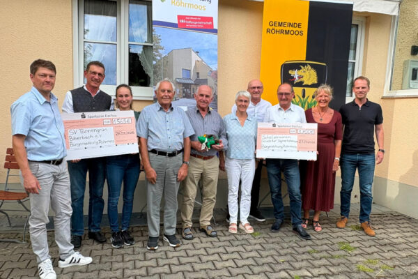 Spendenübergabe der Bürgerstiftung Röhrmoos am 27. Juli 2026